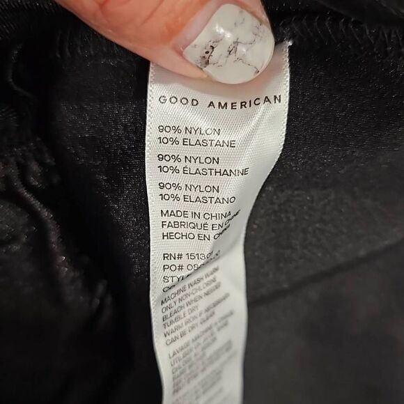 GOOD American High Shine Compression Ruched Mini Dress Sz 2 or M - Picture 13 of 13